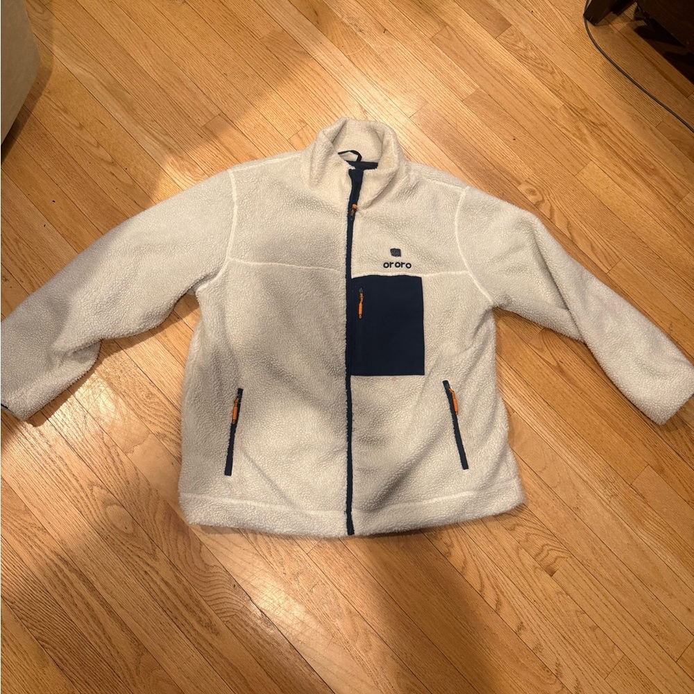 Women’s ororo Fleece Jacket Cream & Navy